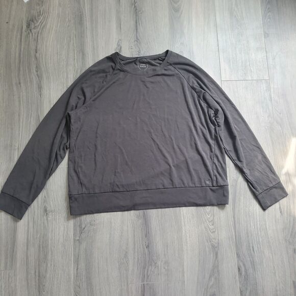 Cozy Earth Sweater Womens XXL Charcoal Gray Bamboo Cozy Lounge Minimalist Soft - Picture 1 of 8